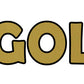 Reverse Cut 22kt Gold Burnished Sign Vinyl