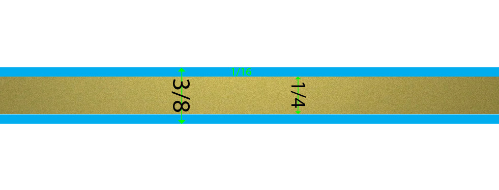 Pin Stripe 22kt Gold Burnished 50' PinStriping Roll Decal Tape