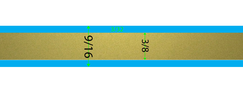 Pin Stripe 22kt Gold Burnished 50' PinStriping Roll Decal Tape