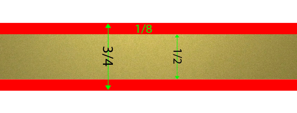 Pin Stripe 22kt Gold Burnished 50' PinStriping Roll Decal Tape