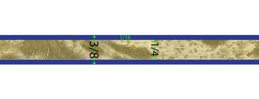 Pin Stripe 22kt Gold Florentine 50' PinStriping Roll Decal Tape