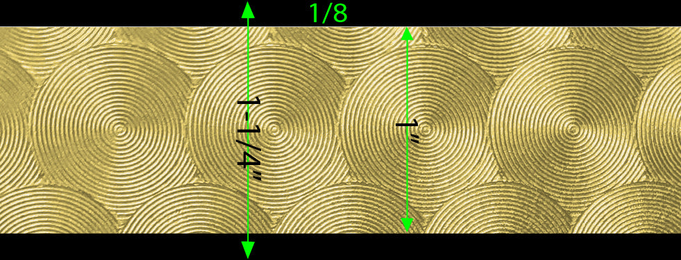 Pin Stripe 22kt Gold Large Engine Turn 50' PinStriping Roll Decal Tape