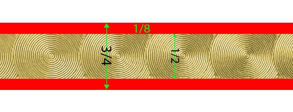 Pin Stripe 22kt Gold Large Engine Turn 50' PinStriping Roll Decal Tape